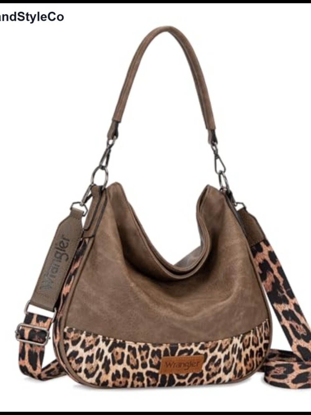 Vegan Leather Hobo Shoulder Crossbody Bag Adjustable Strap Women Purse